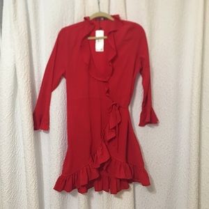 BooHoo Red Tie Dress